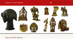 Desktop Screenshot of museumoffolkandtribalart.in