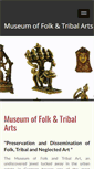 Mobile Screenshot of museumoffolkandtribalart.in